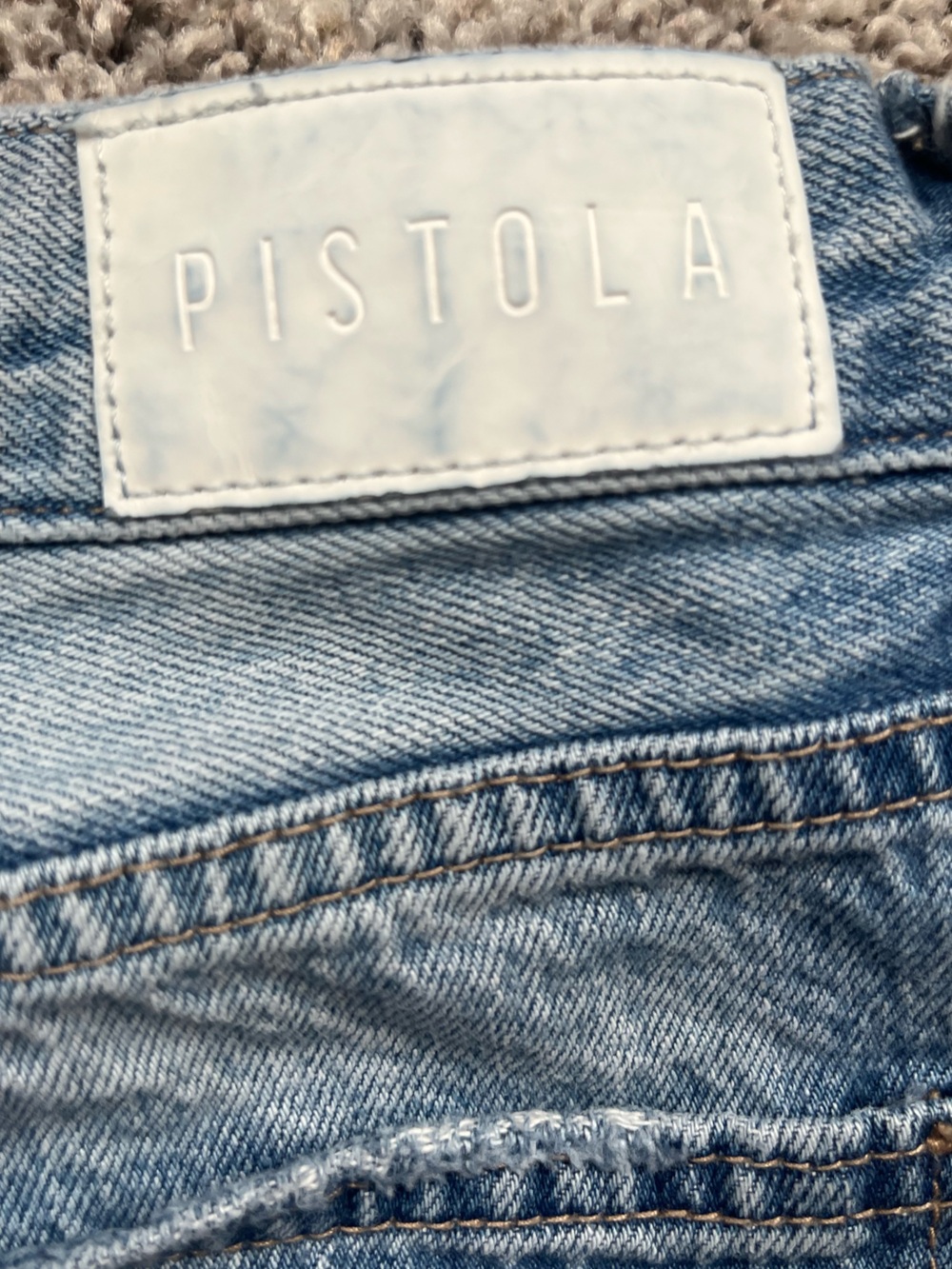 PISTOLA Lexi Bowed Straight Jean in Vintage Confetti | Size 29 - Picture 13 of 16